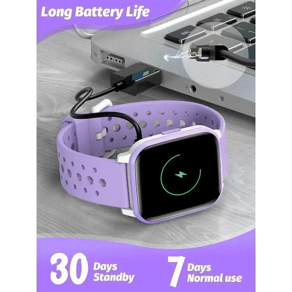Butele Kids Smart Watch  Smart Watch for Kids Game Smart Watch Gifts - Purple - Picture 7 of 16